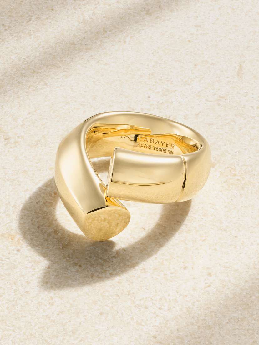 TABAYER Oera Large 18-karat Gold Ring