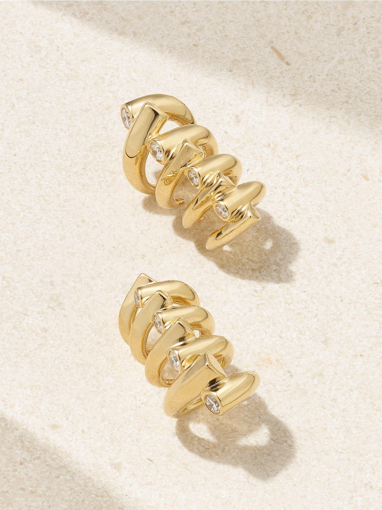 Tabayer Oera 18-karat Gold Diamond Earrings