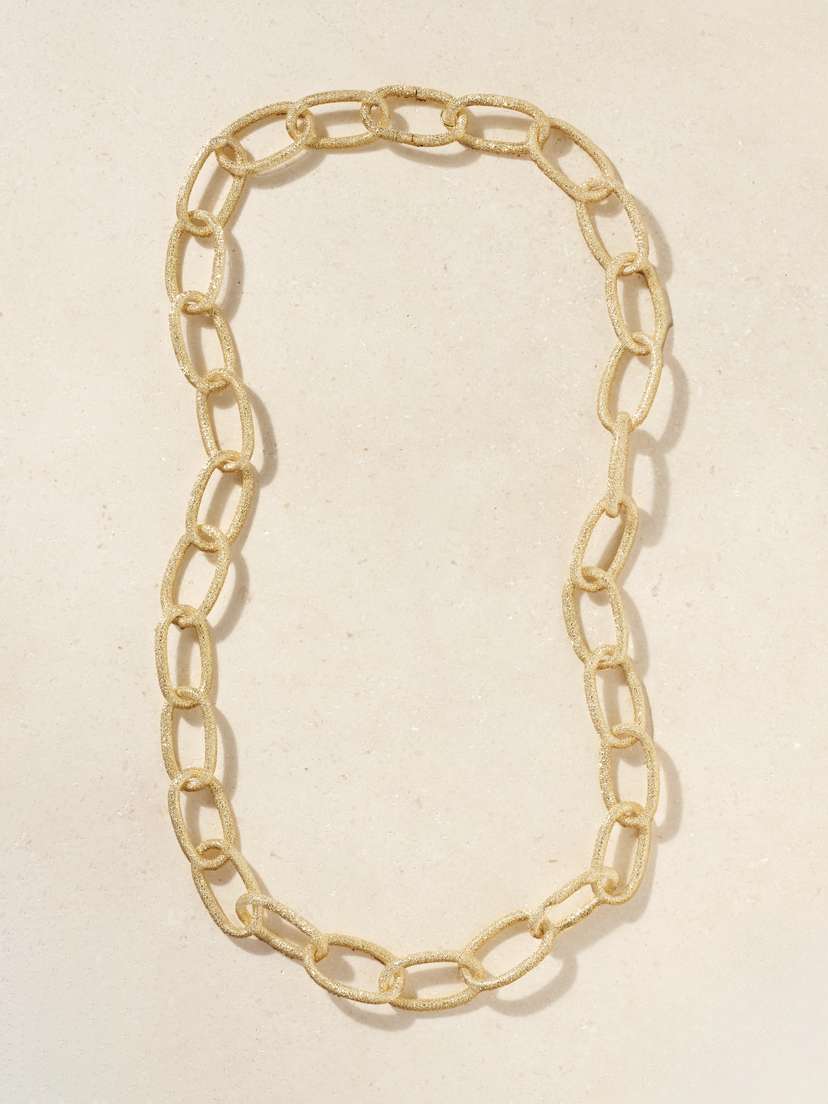 Carolina Bucci 1885 Grande Links Long 18-karat Gold Necklace