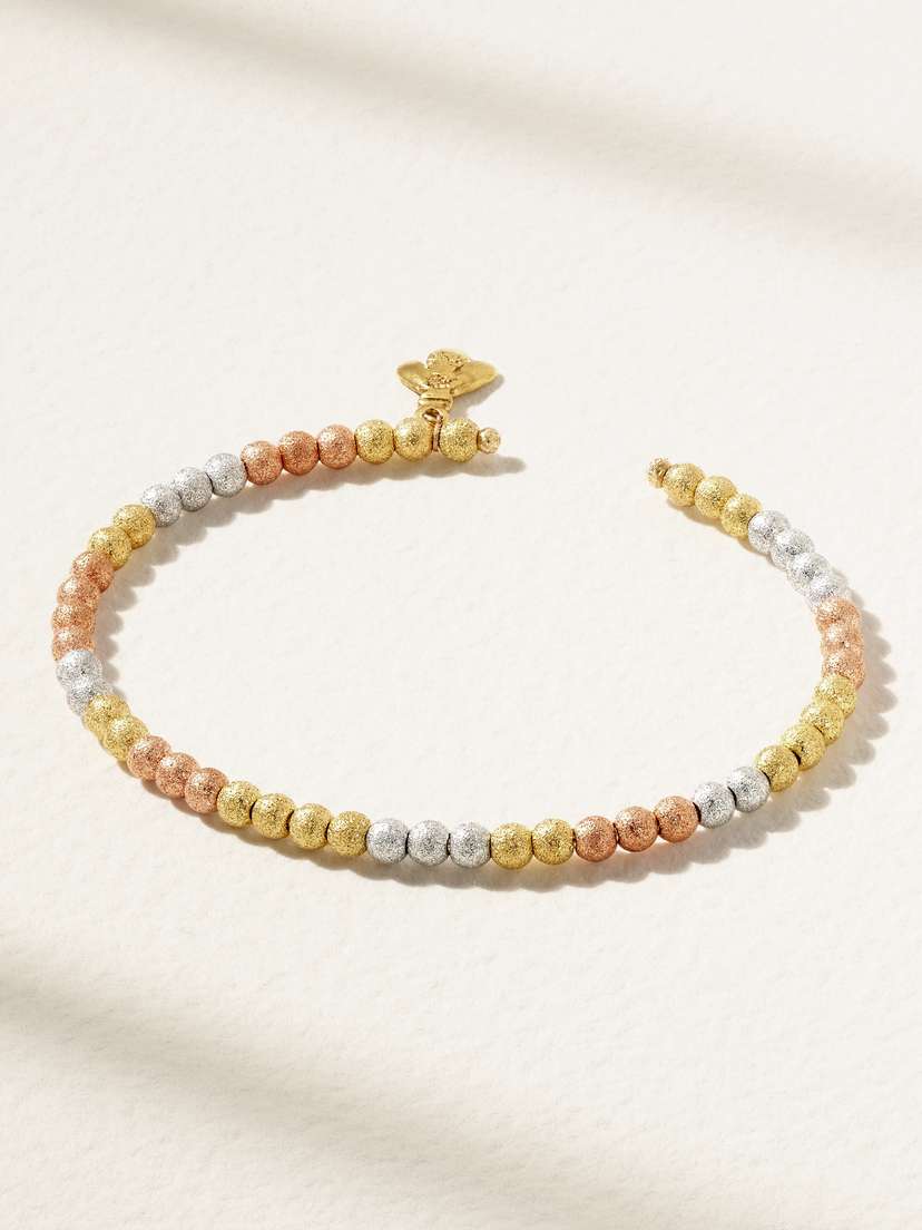 Carolina Bucci Florentine 18-karat Yellow, White And Rose Gold Bracelet