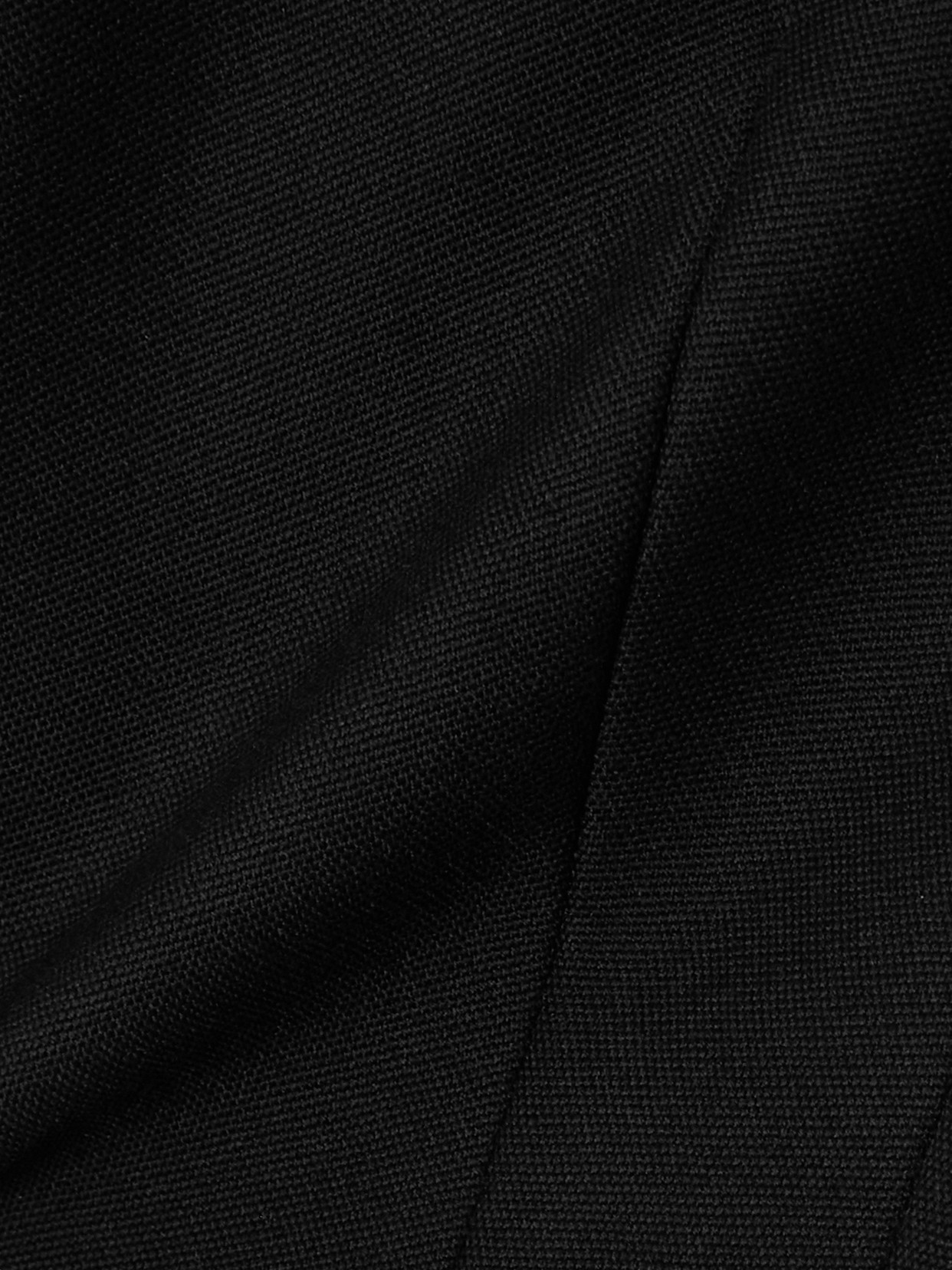 Wardrobe.nyc Grain De Poudre Wool-blend Bustier Top In Black