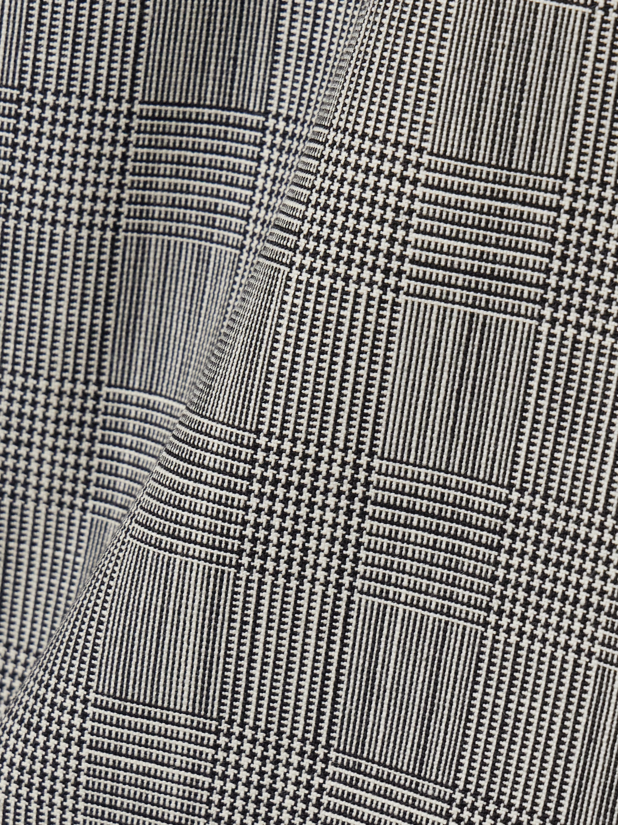WARDROBE.NYC PRINCE OF WALES CHECKED WOOL MIDI SKIRT