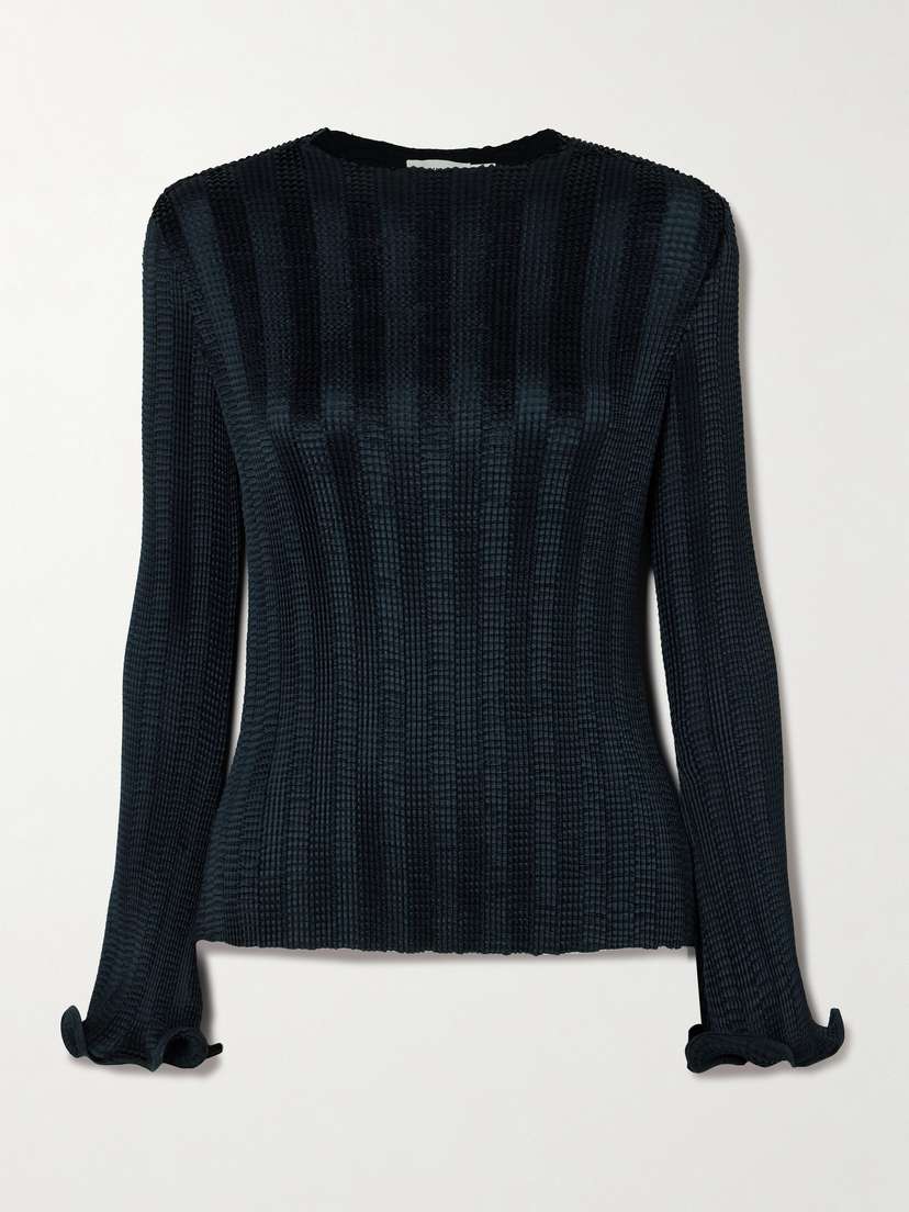 Simkhai Carys Shirred Satin Top