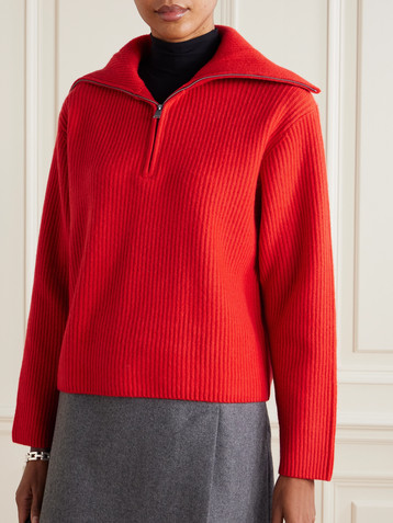 SIMKHAI Landry ribbed cashmere sweater