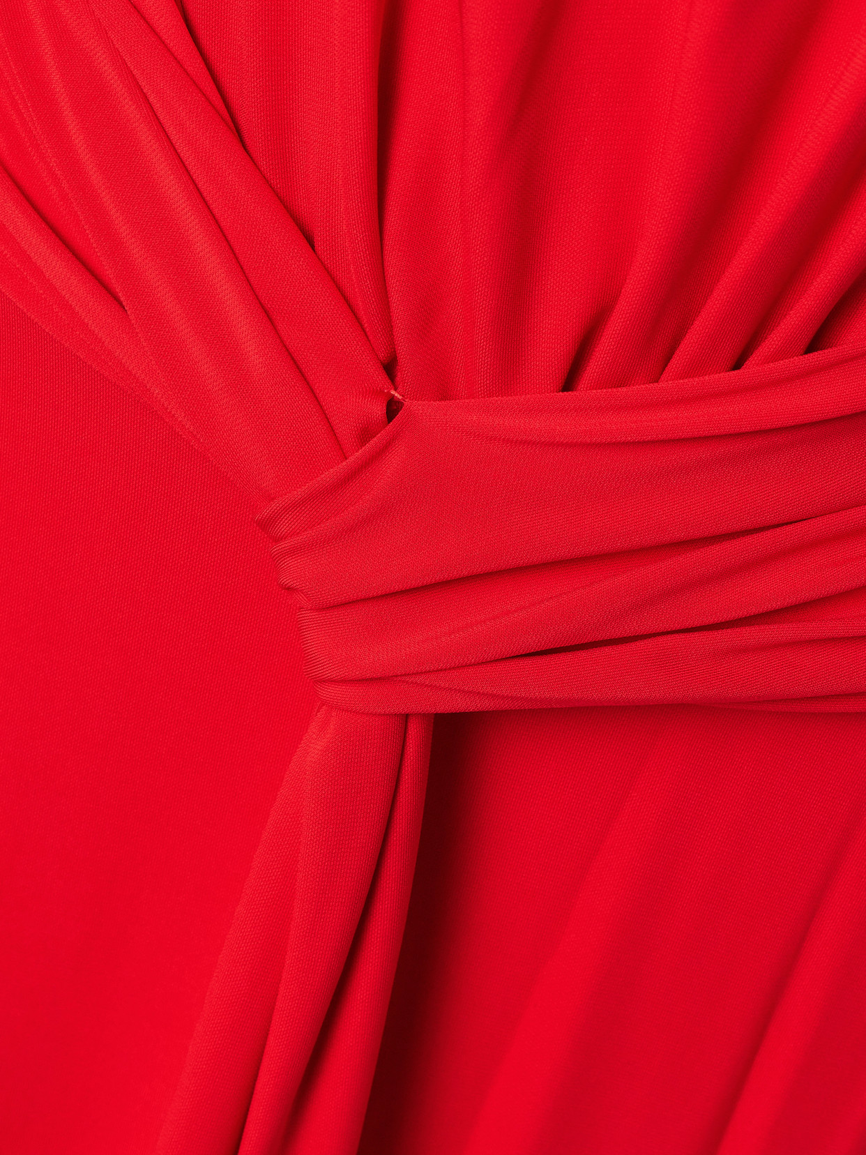 SIMKHAI NALANI TIE-FRONT DRAPED STRETCH-JERSEY GOWN
