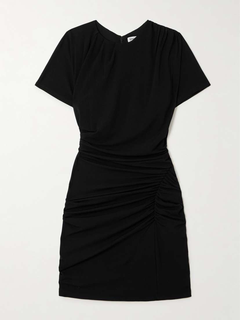 Simkhai Kiko Ruched Jersey Mini Dress