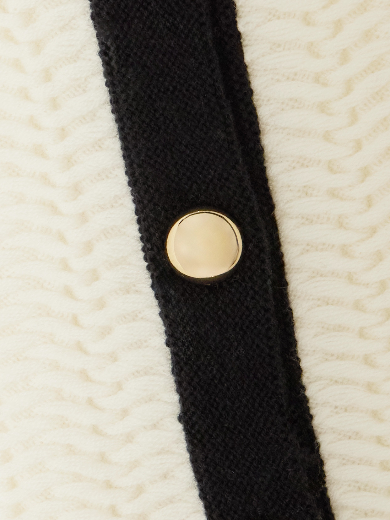 Simkhai Klaire Two-tone Wool And Cashmere-blend Cardigan In Ivory