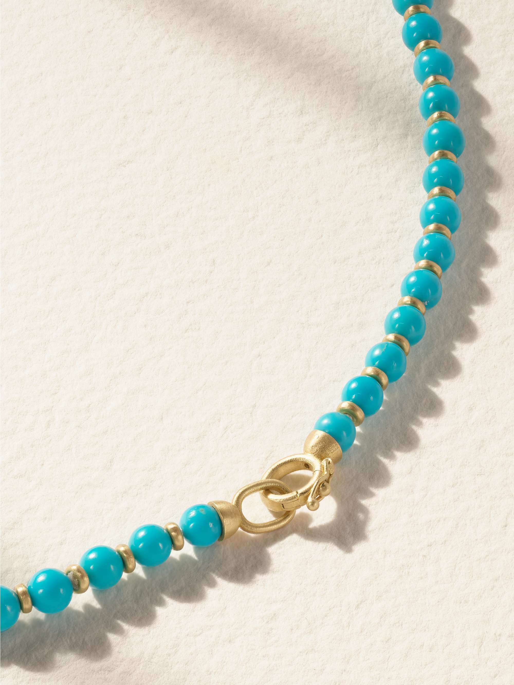 IRENE NEUWIRTH Candy 18-karat gold turquoise necklace
