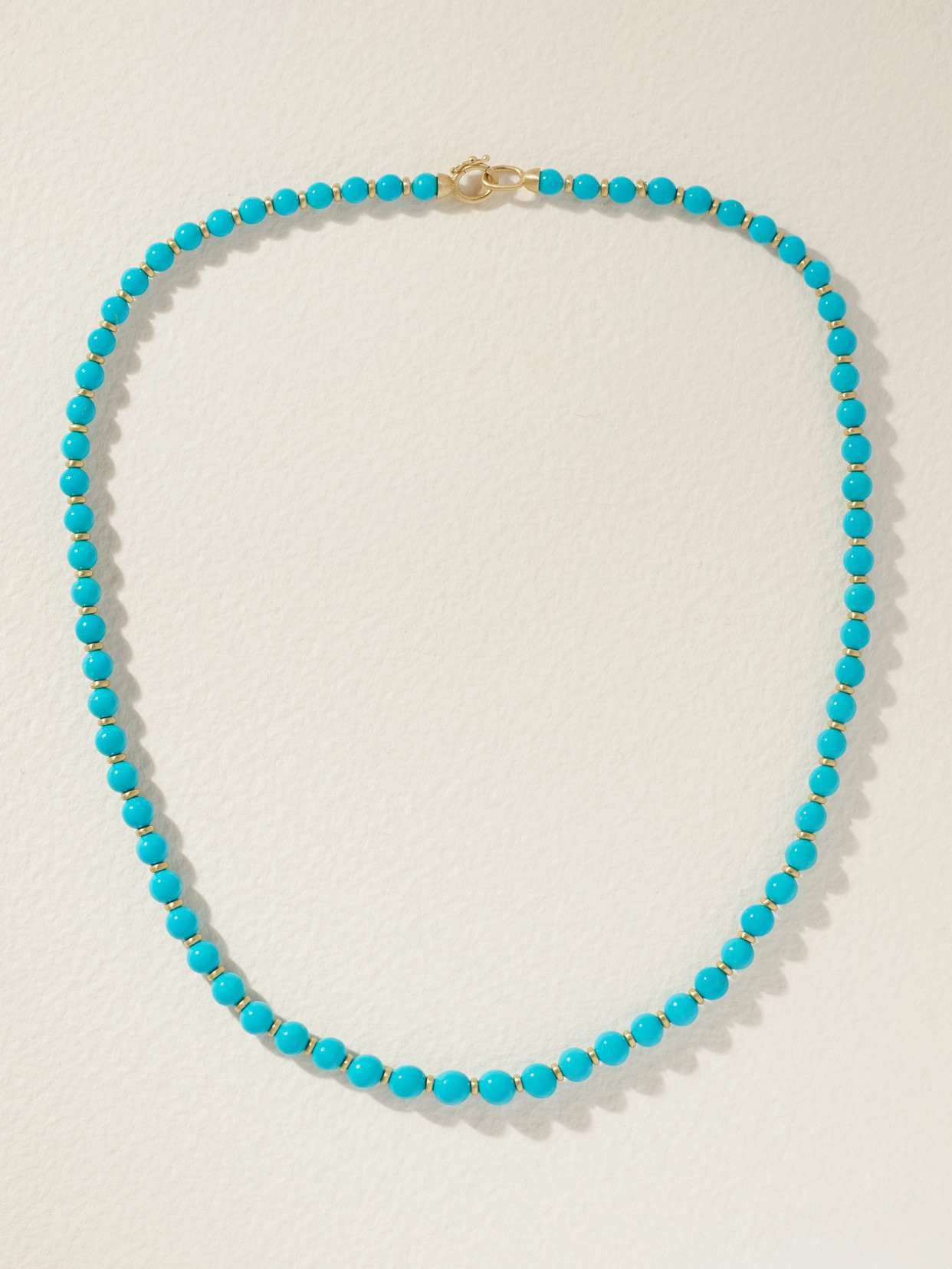 Irene Neuwirth Candy 18-karat Gold Turquoise Necklace In Blue