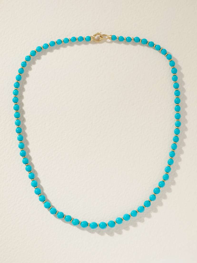 Irene Neuwirth Candy 18-karat Gold Turquoise Necklace