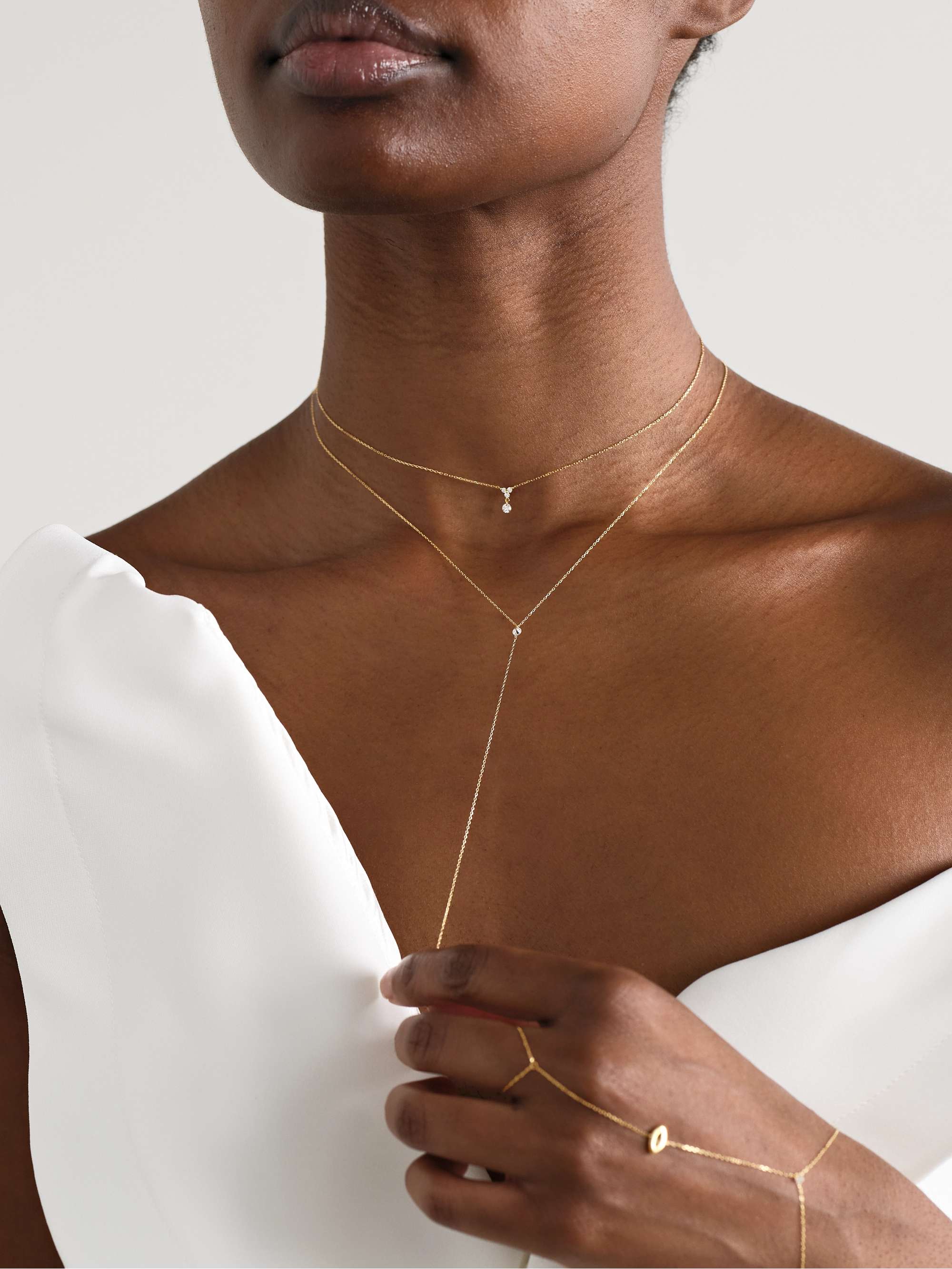 PERSÉE 18-karat gold diamond necklace | NET-A-PORTER PERSÉE 18-karat gold diamond necklace | NET-A-PORTER