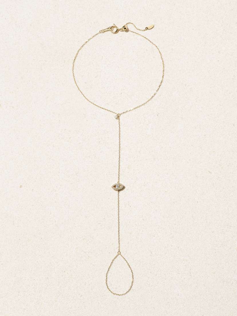 Persée Séléné 18-karat Gold Hand Bracelet