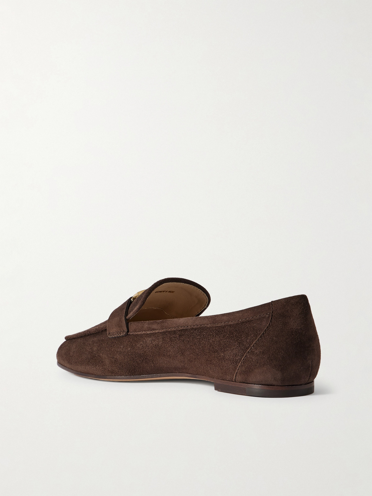 Tod's Embellished Nubuck Loafers In Brown