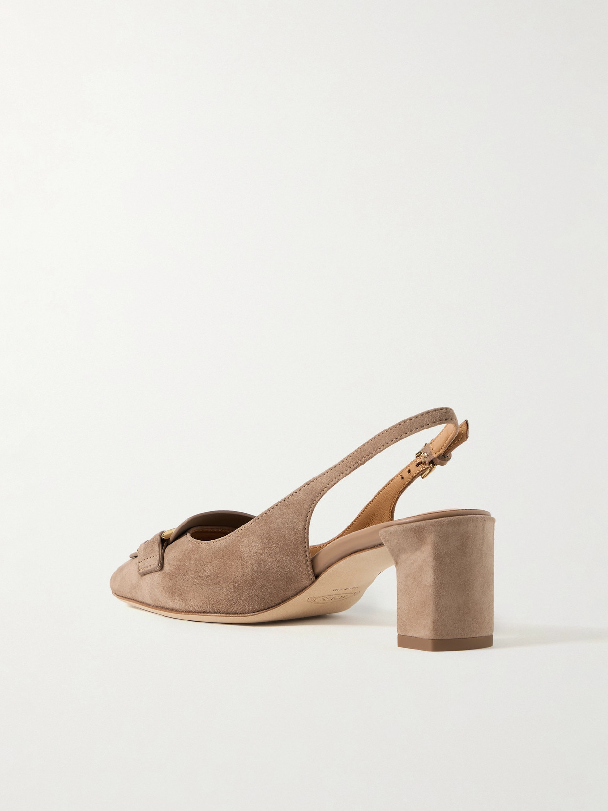TOD'S CUOIO EMBELLISHED SUEDE PUMPS