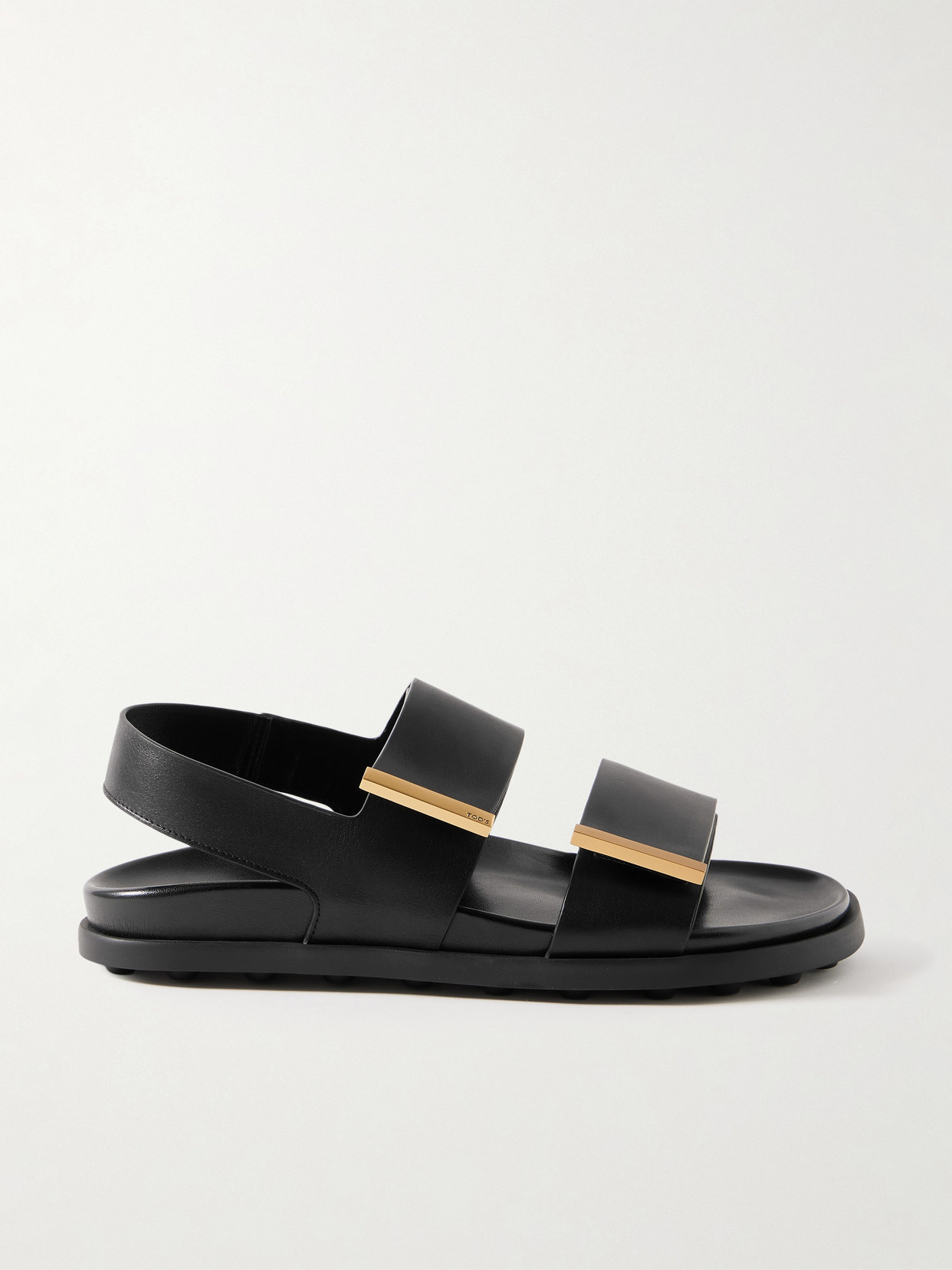 Tod's - Embellished Leather Sandals - Black