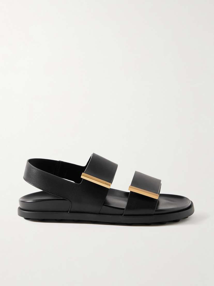 Tod's Embellished Leather Sandals