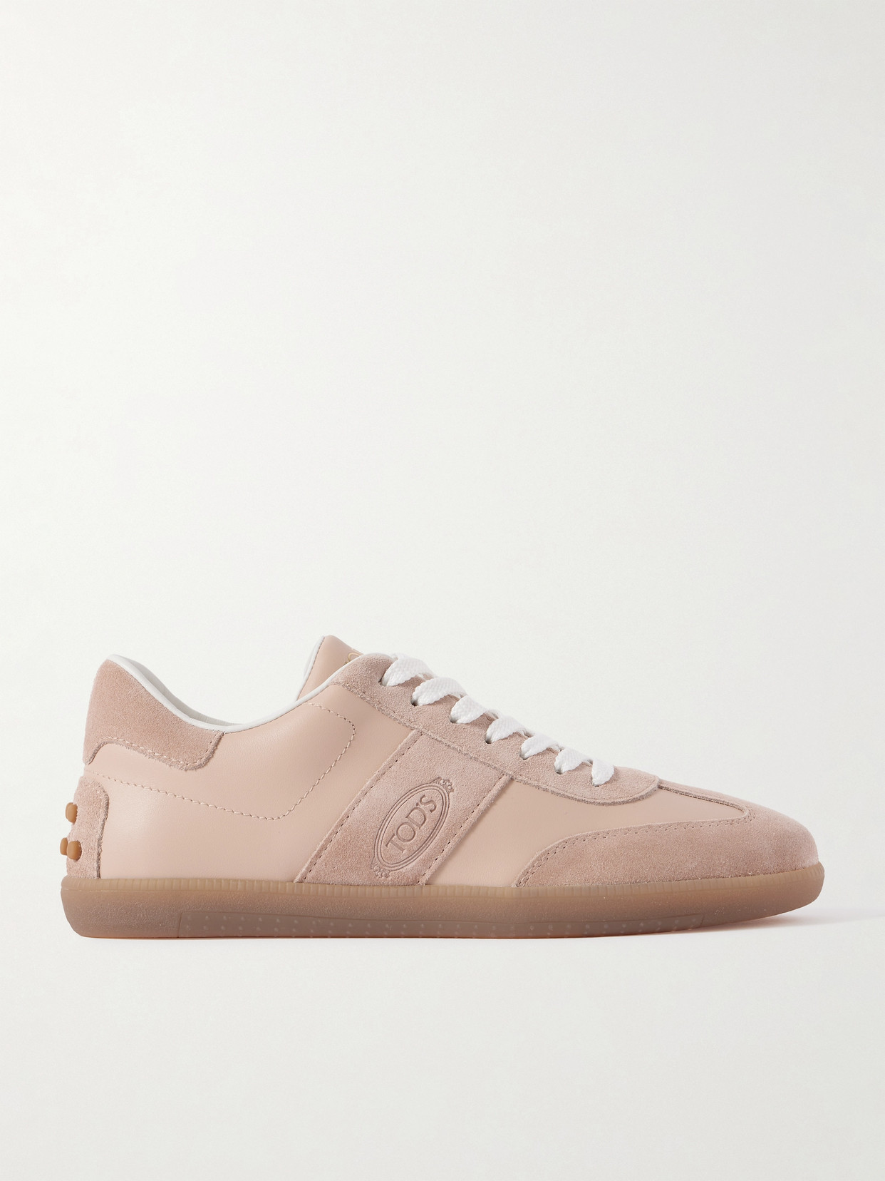 Tod's Panelled Sneakers In Pink