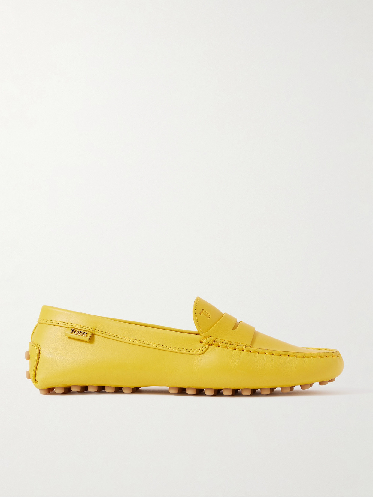 Tod's - Gommino Leather Loafers - Marigold