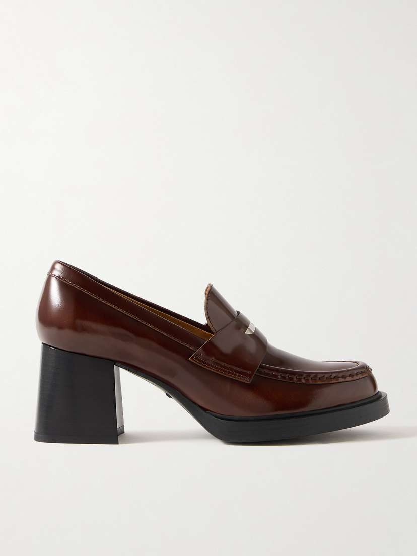 Tod's Gomma Glossed-leather Loafers