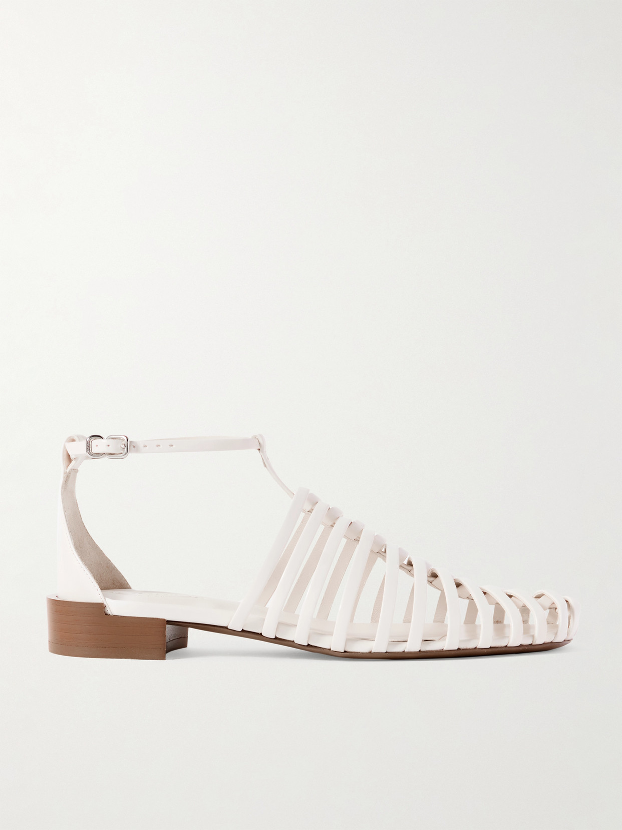 Tod's Leather Sandals In White