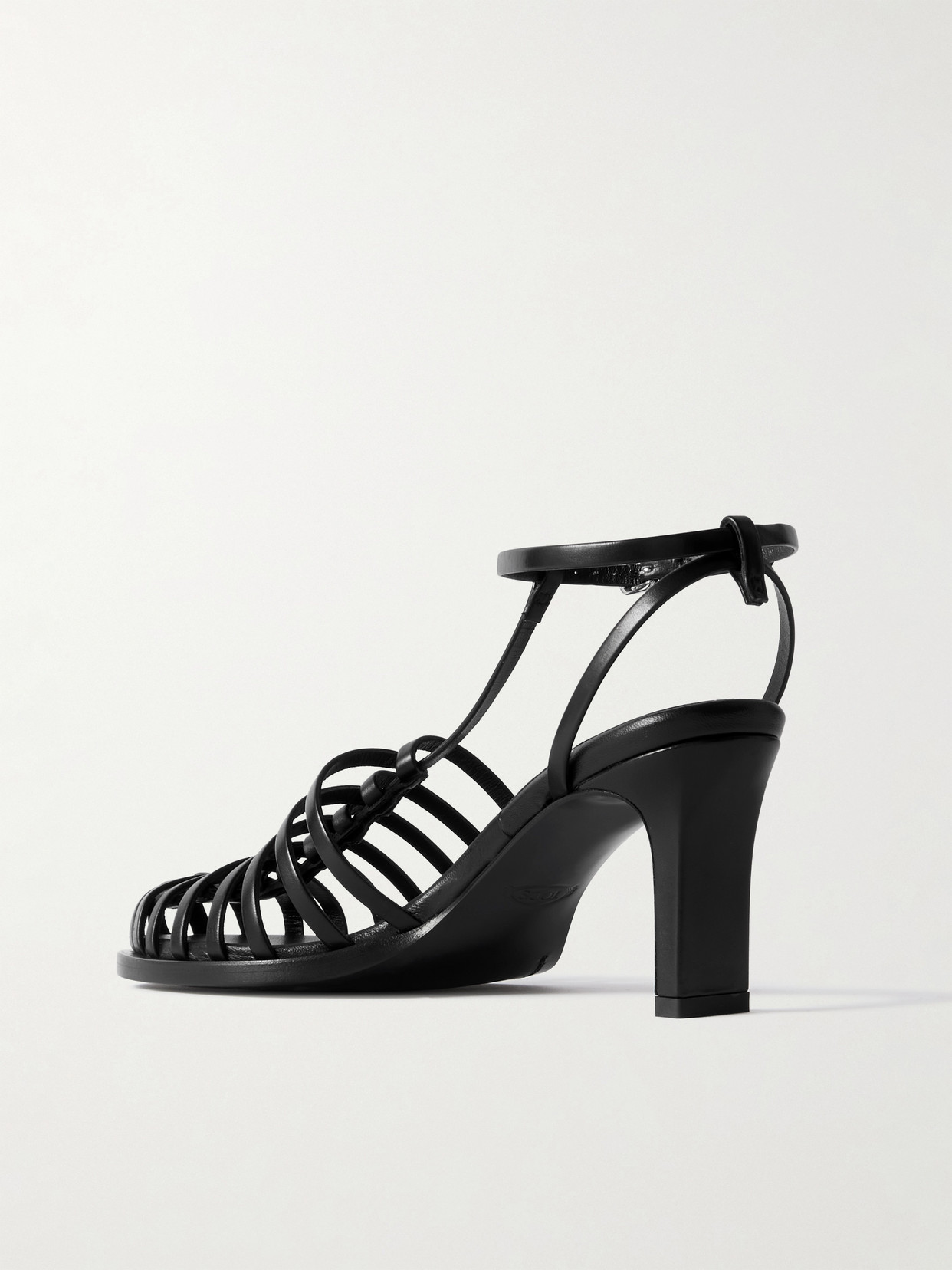 Tod's 75mm Leather Sandals In Black