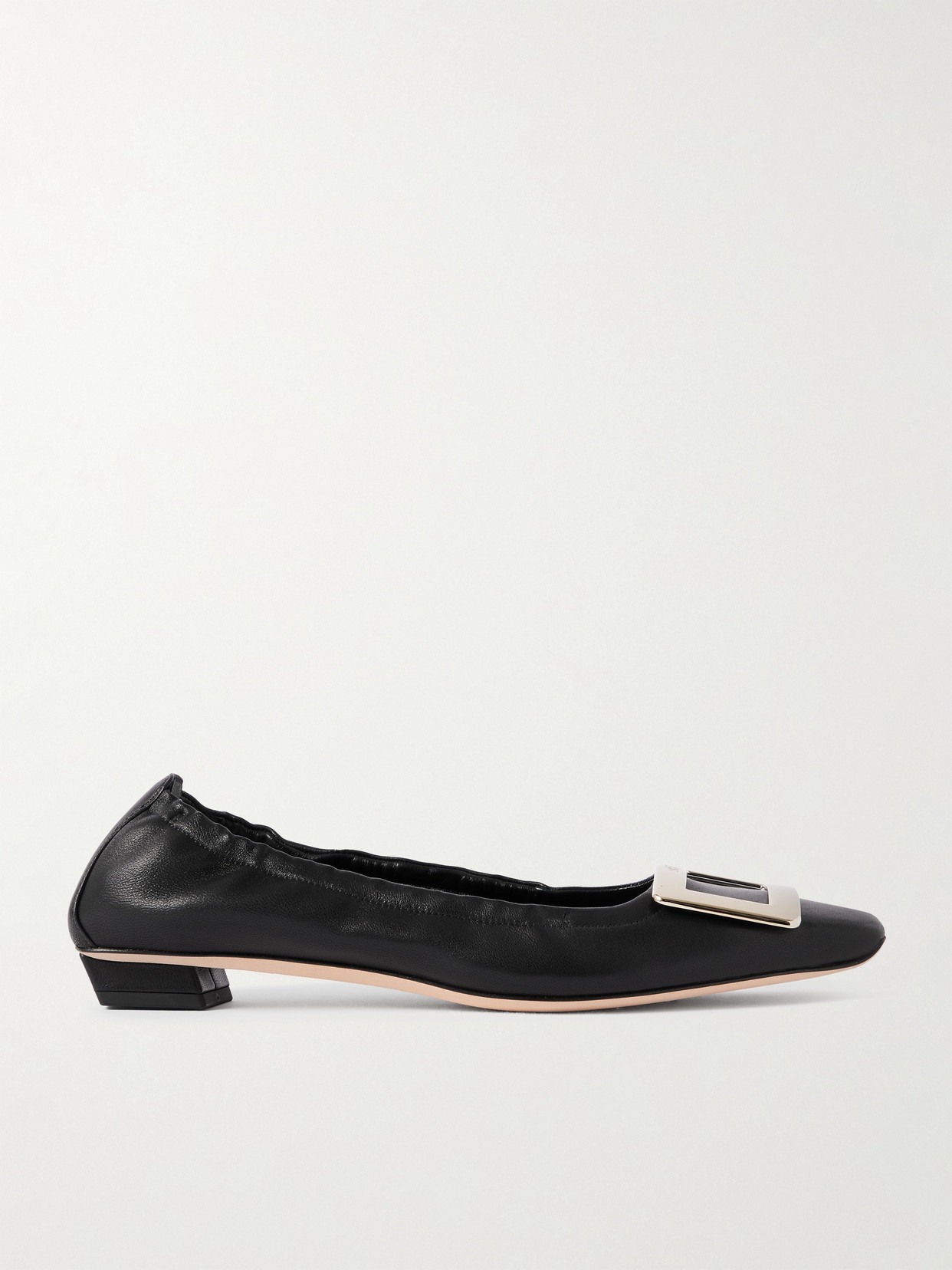 Roger Vivier Belle Vivier Ballet Flats In Black
