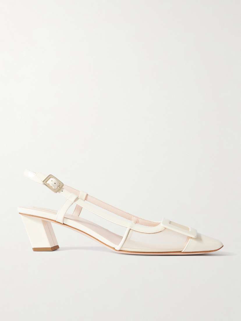 Roger Vivier 45 Buckle-embellished Patent-leather Pumps