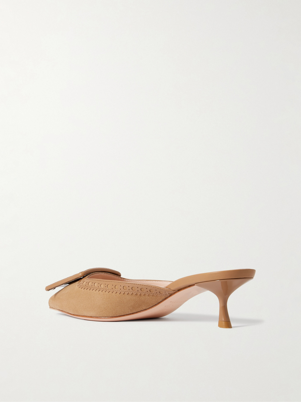 Roger Vivier City Perfo Mule 45 In Brown