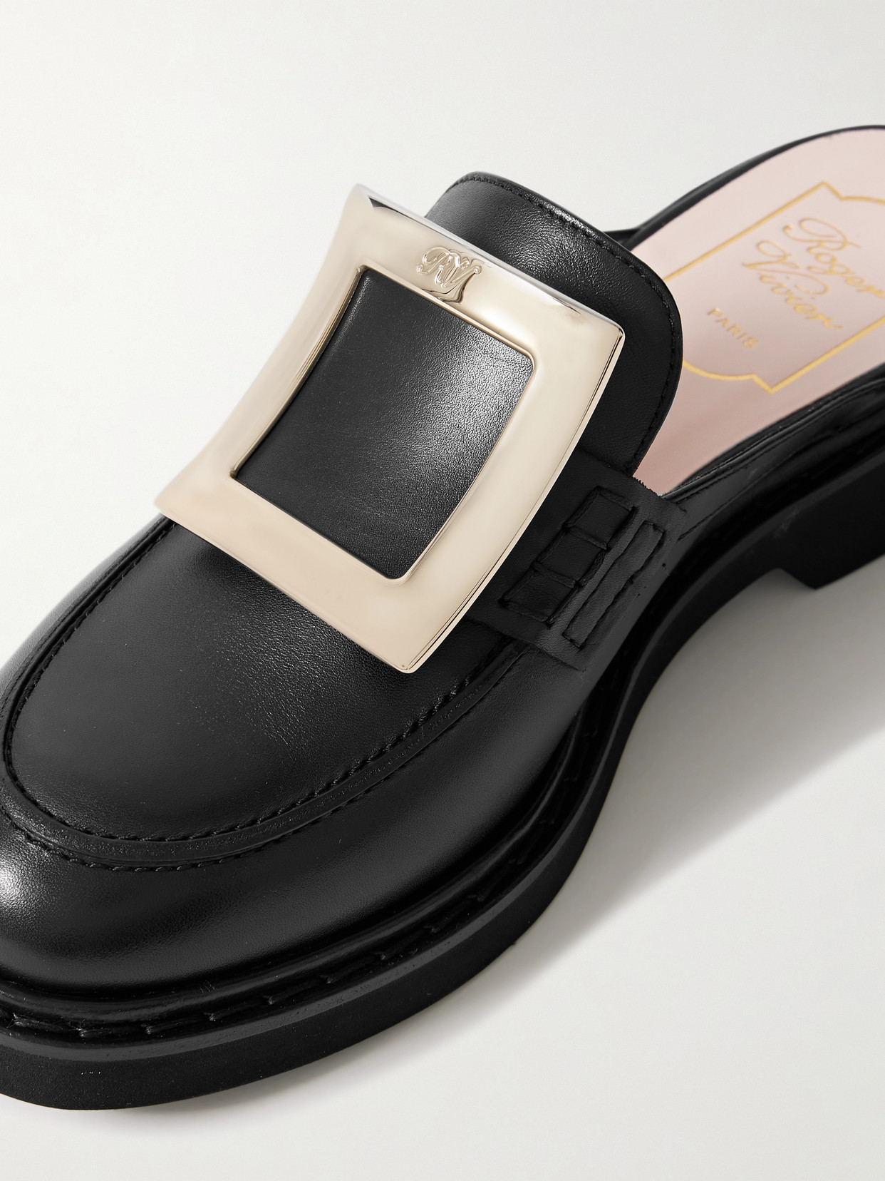 Viv Rangers Embellished Leather Slippers
