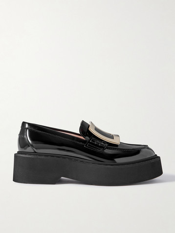 Tod's - Gomma Pesante embellished glossed-leather loafers | Plush