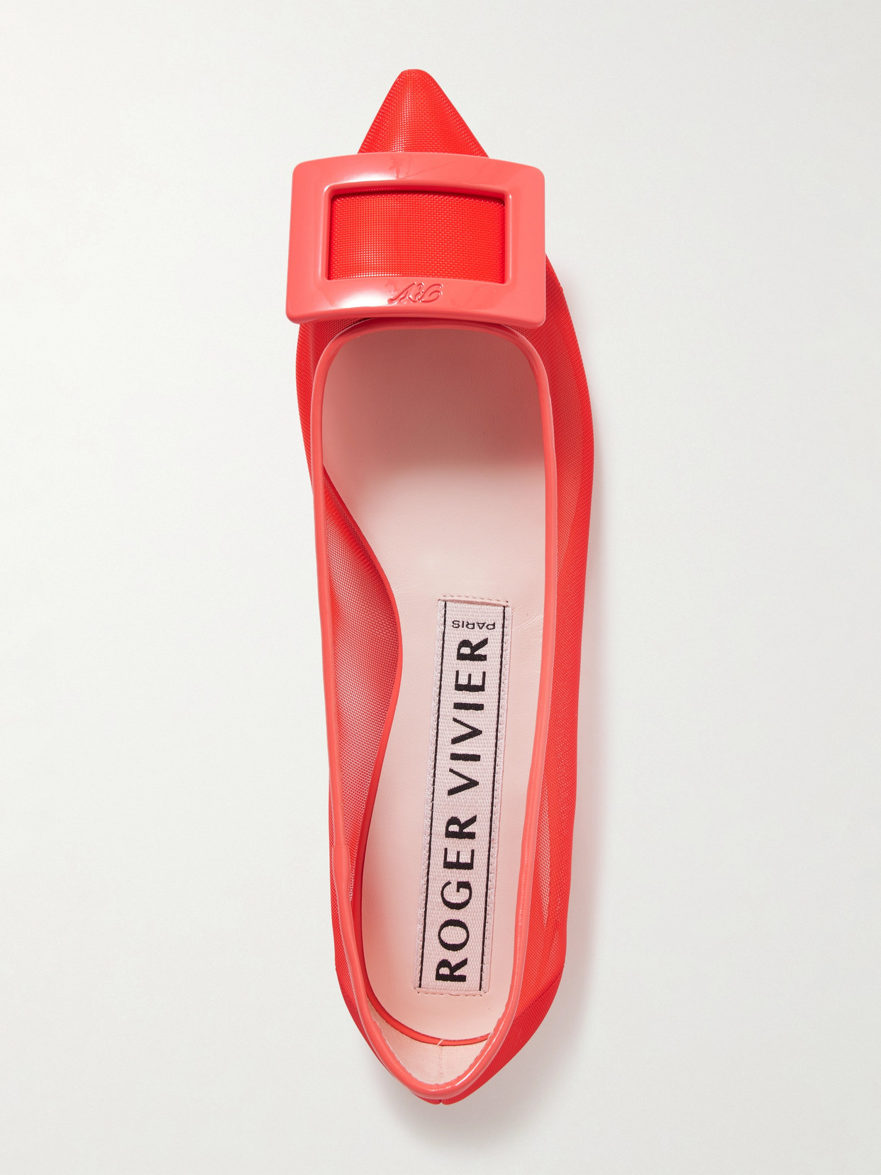 Roger Vivier Gommetine Mesh In Red