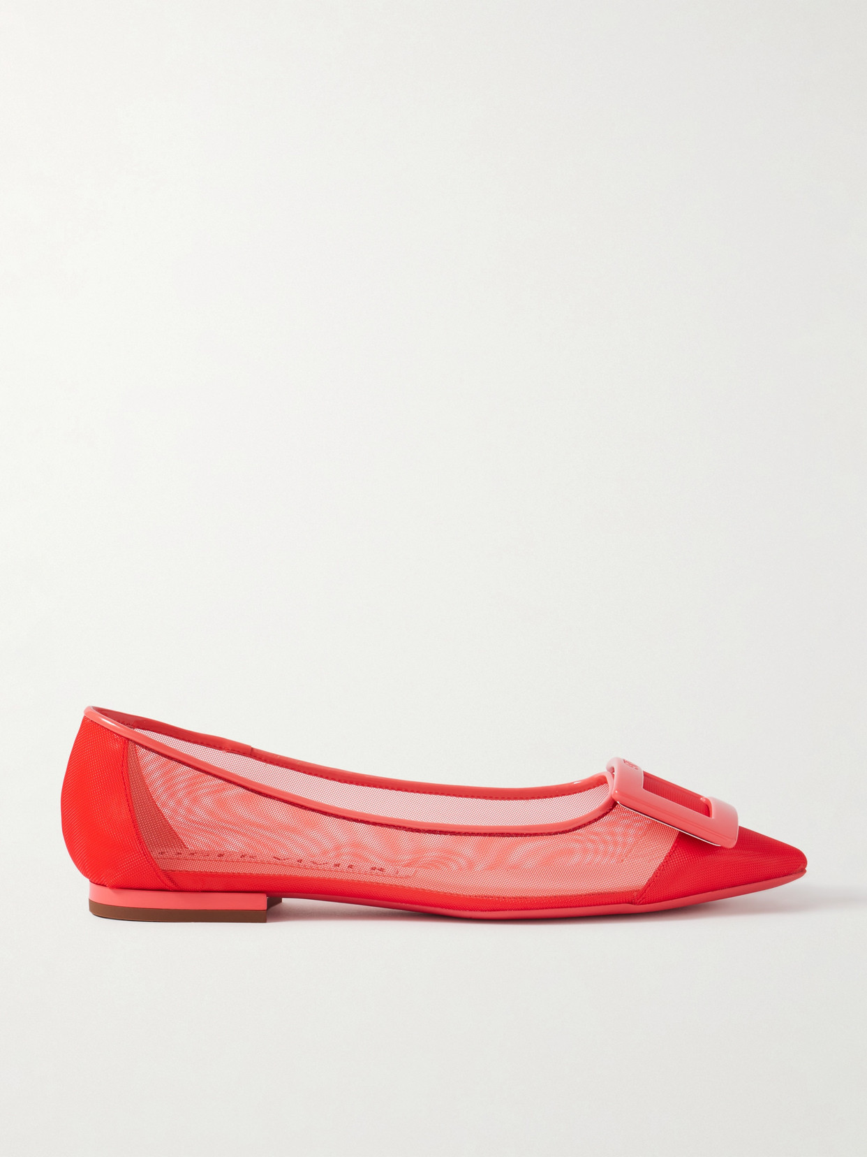 Roger Vivier Gommetine Mesh In Red