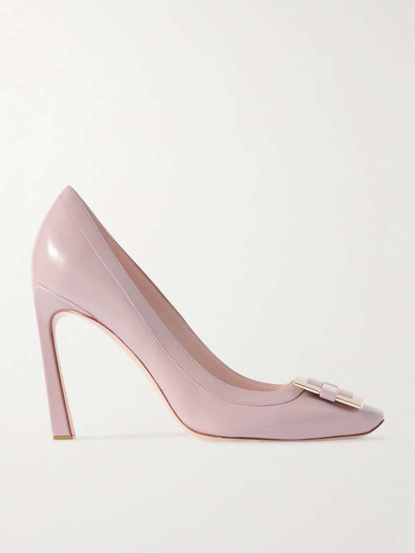 Roger Vivier Trompette 100 Buckled Patent-leather Pumps