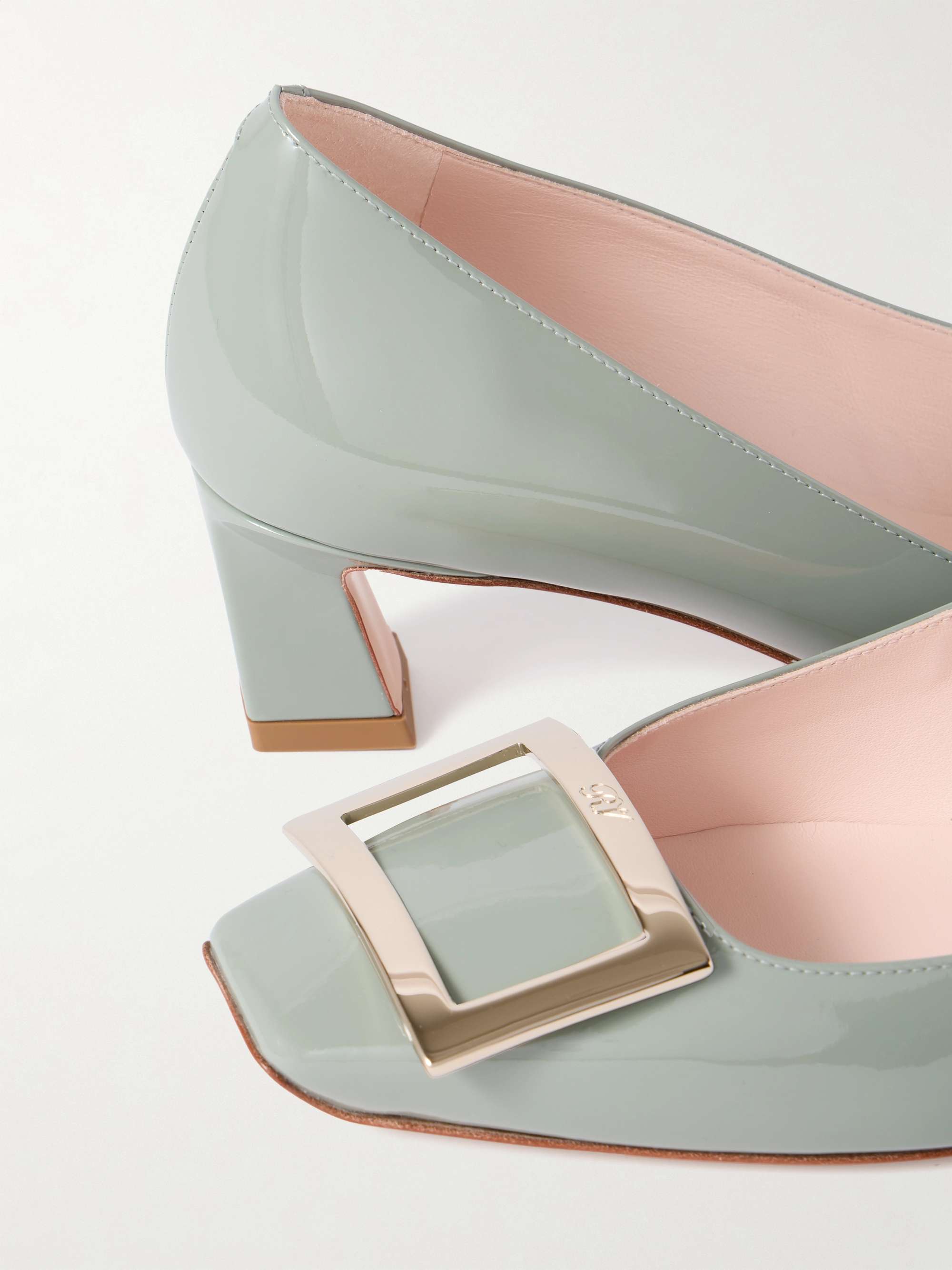 ROGER VIVIER Belle Vivier Trompette patent-leather pumps