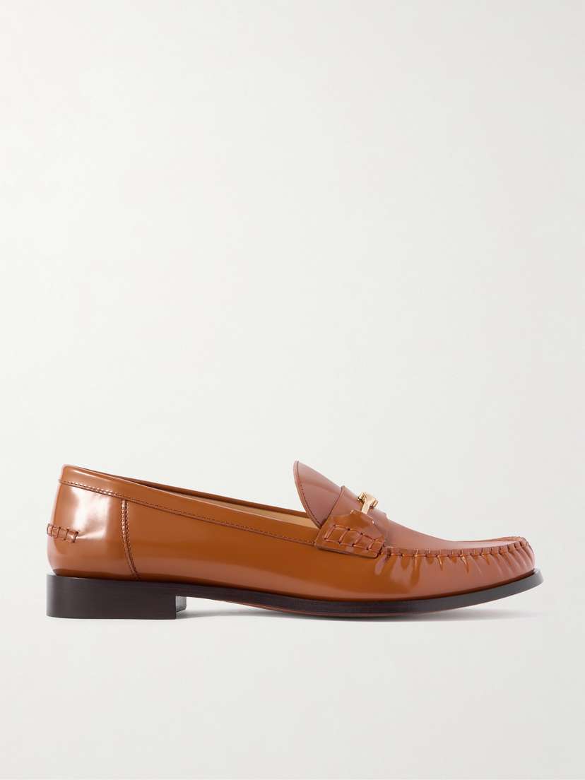 Ferragamo Harry Embellished Patent-leather Loafers