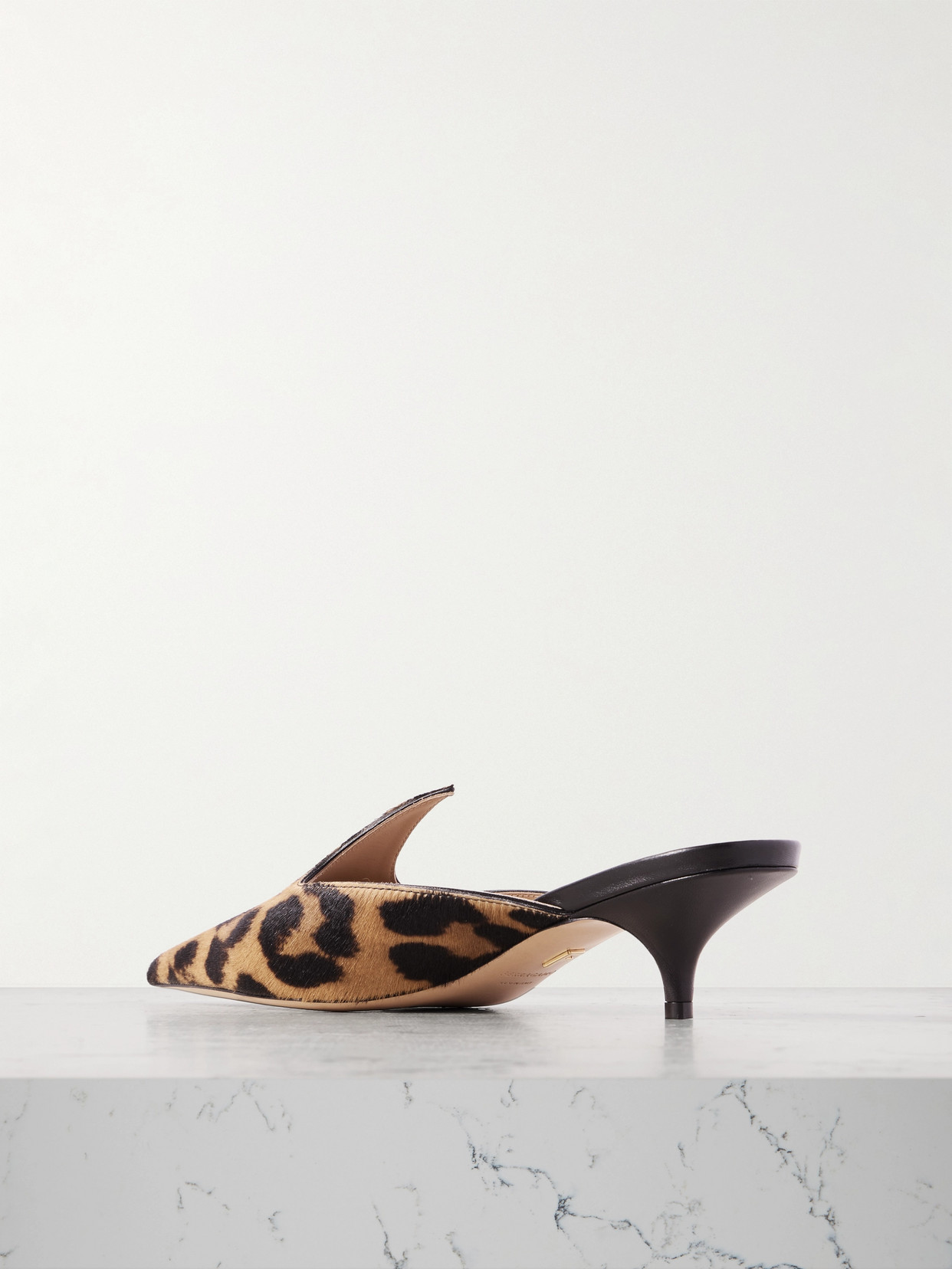 Ferragamo Dorye Leopard-print Calf Hair Mules In Animal Print