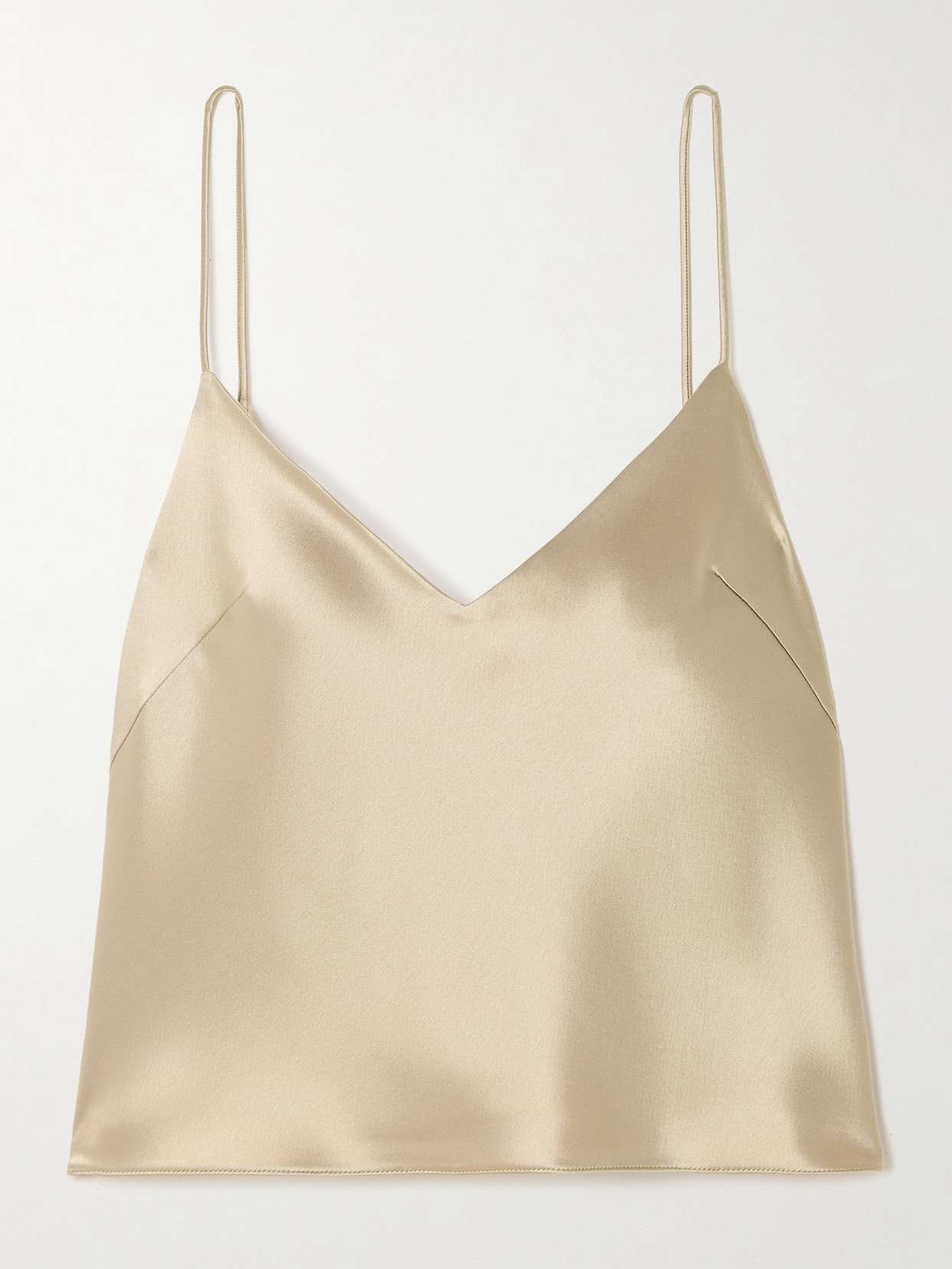 Galvan Ischia Satin Camisole In Neutrals