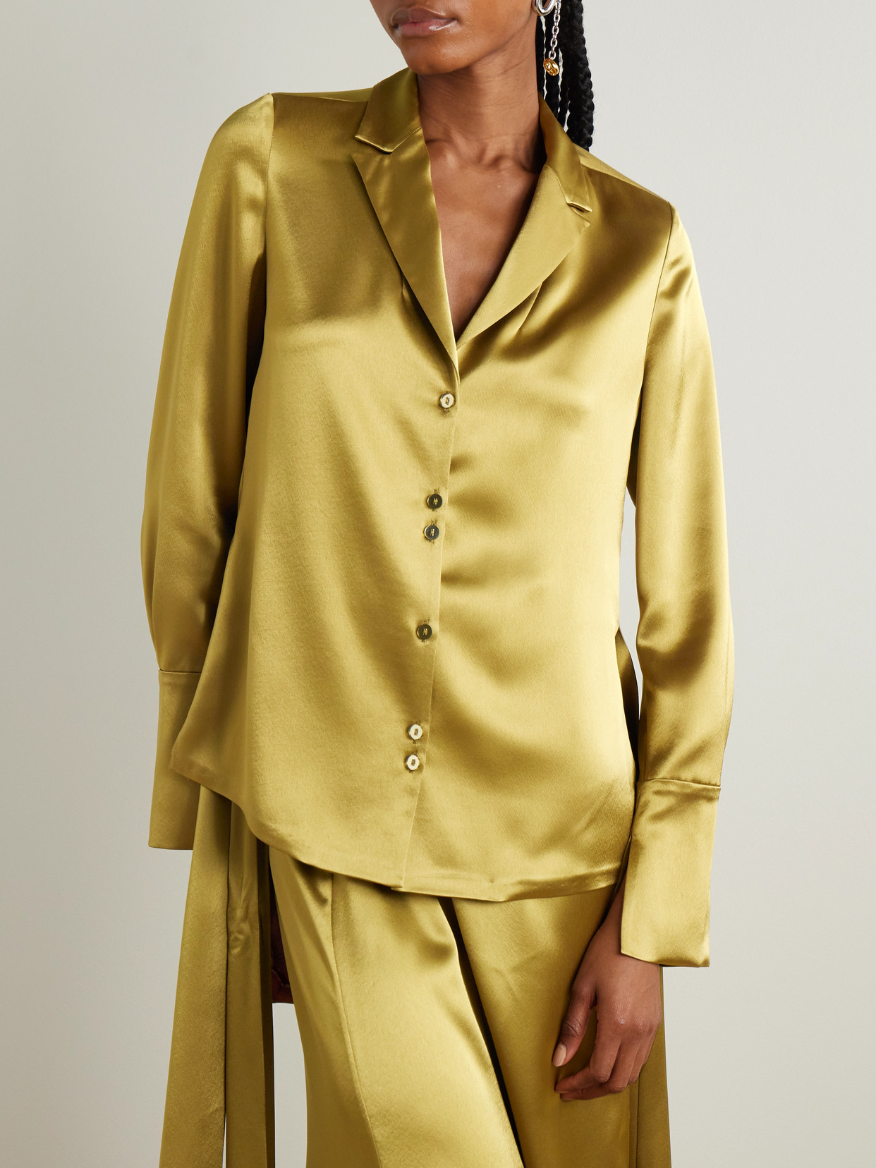 GALVAN DETOUR SATIN SHIRT