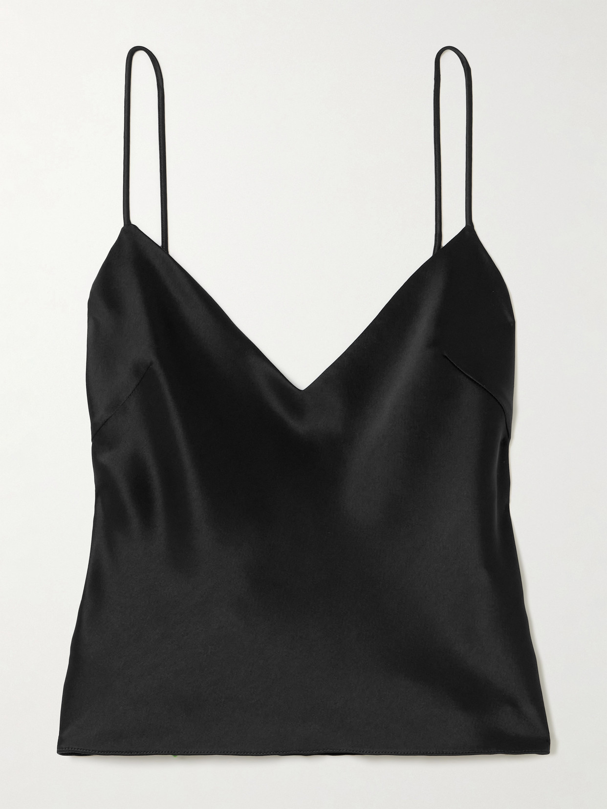 Galvan Ischia Satin Camisole In Black