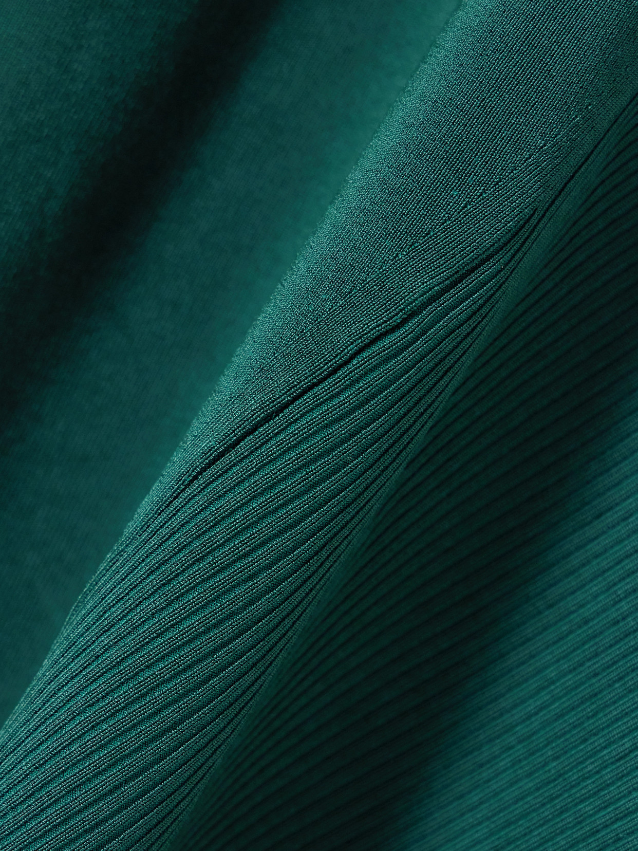 GALVAN CLAUDIA PANELED STRETCH-KNIT MIDI DRESS