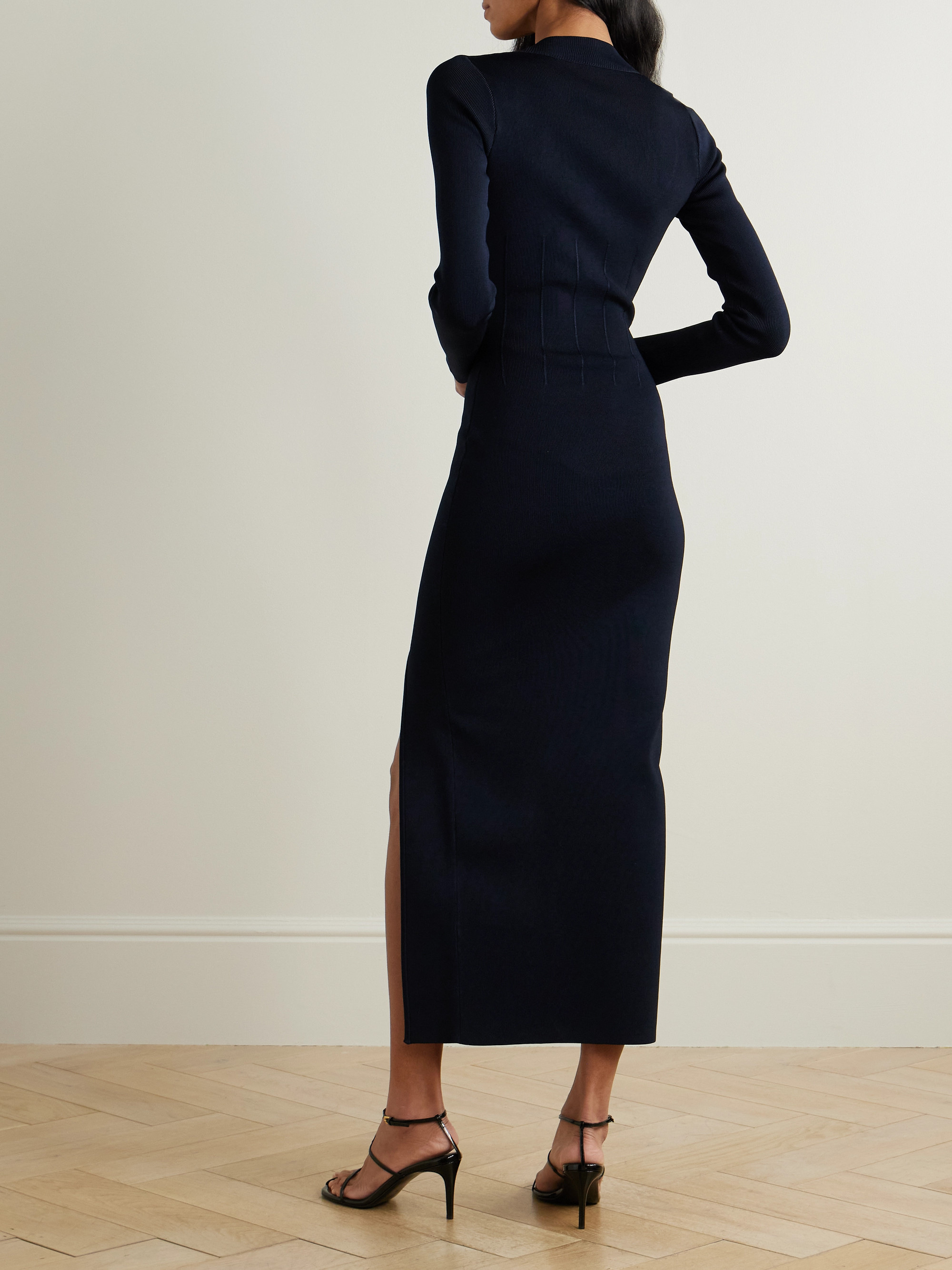Galvan Atalanta stretch-knit midi dress thumbnail