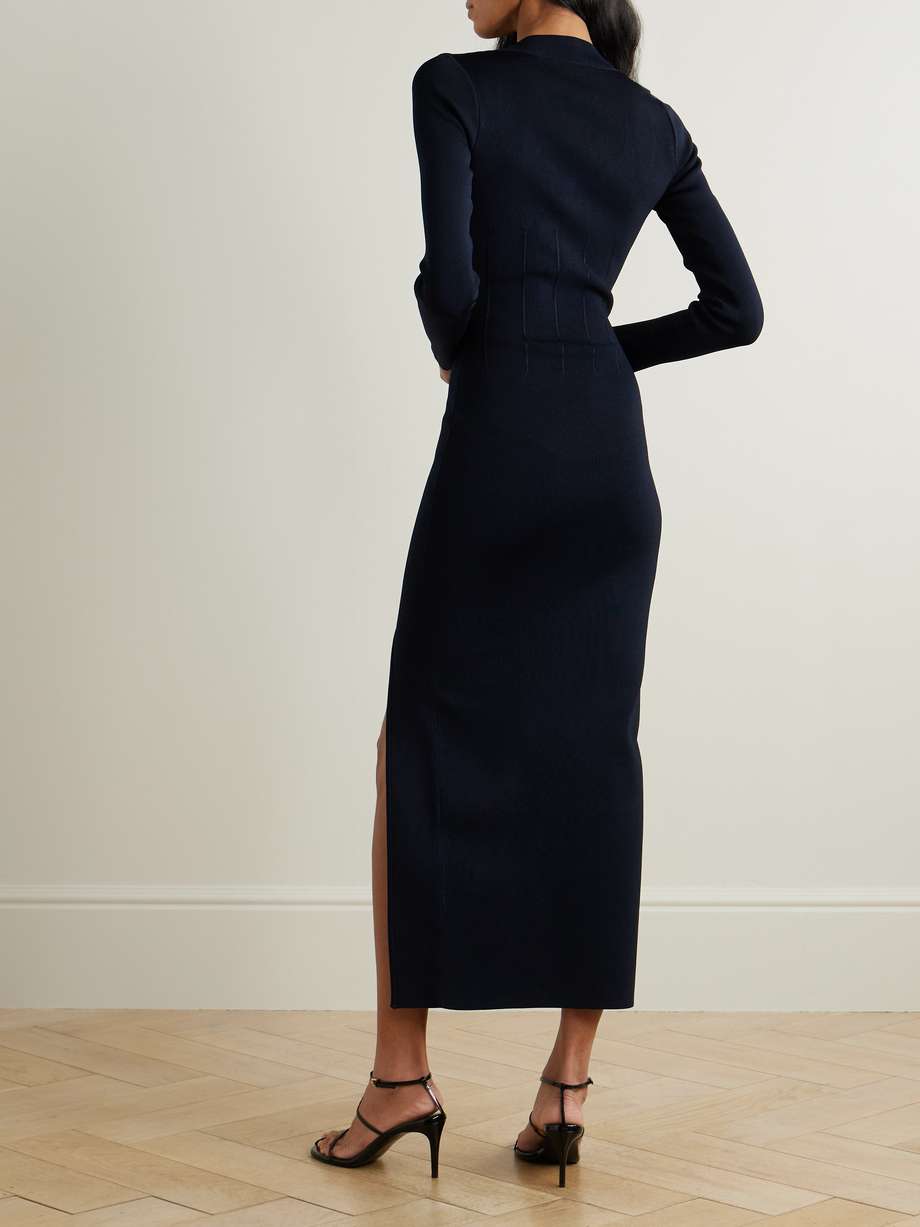 atalanta stretch-knit midi dress