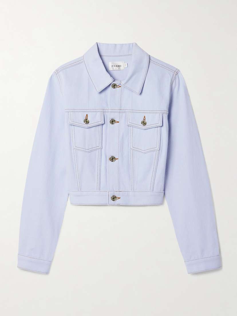 Frame + Carolina Herrera Cropped Denim Jacket