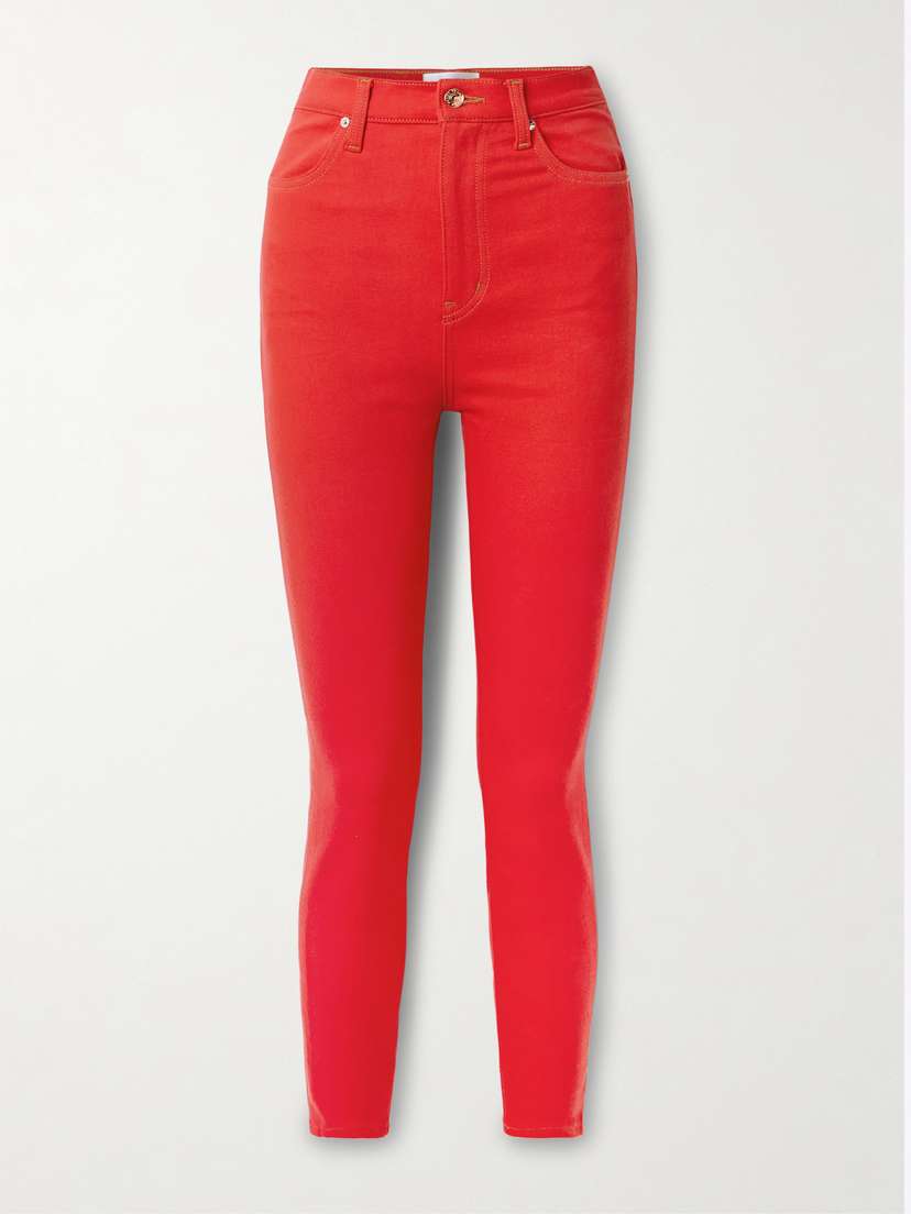 Frame + Carolina Herrera The Taper High-rise Skinny Jeans
