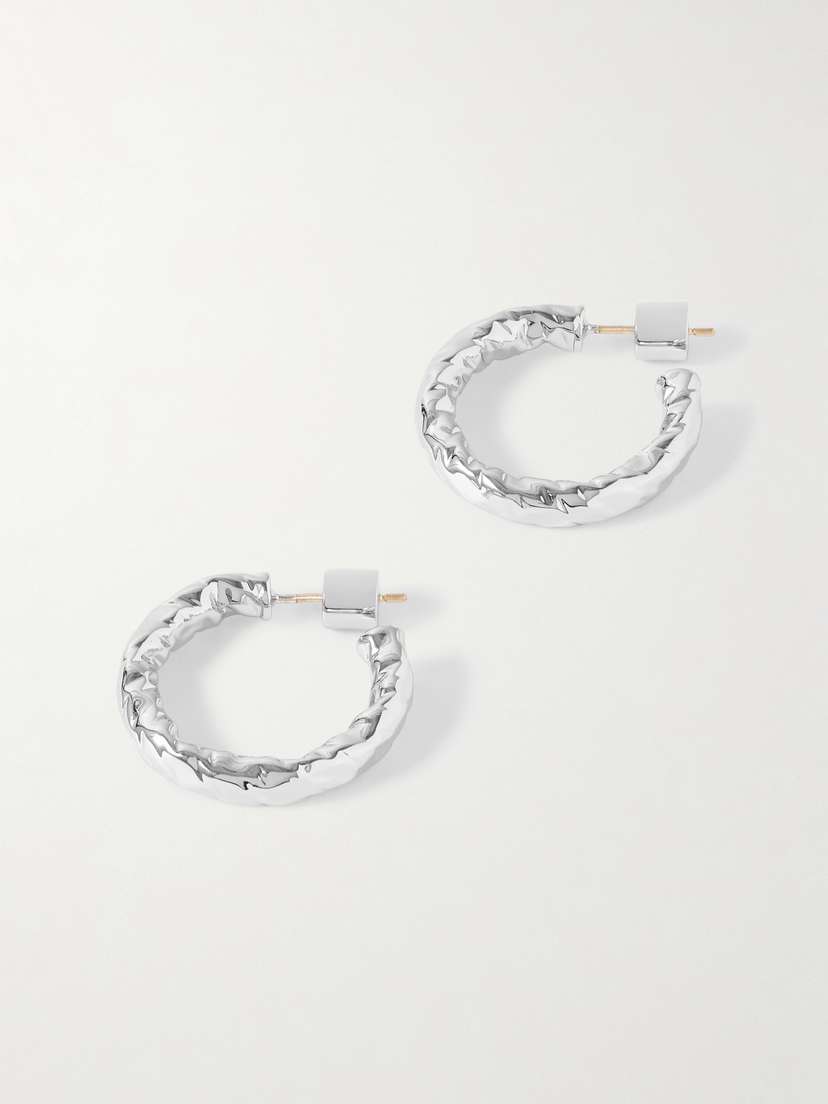 Jennifer Fisher Hailey Silver-plated Hoop Earrings