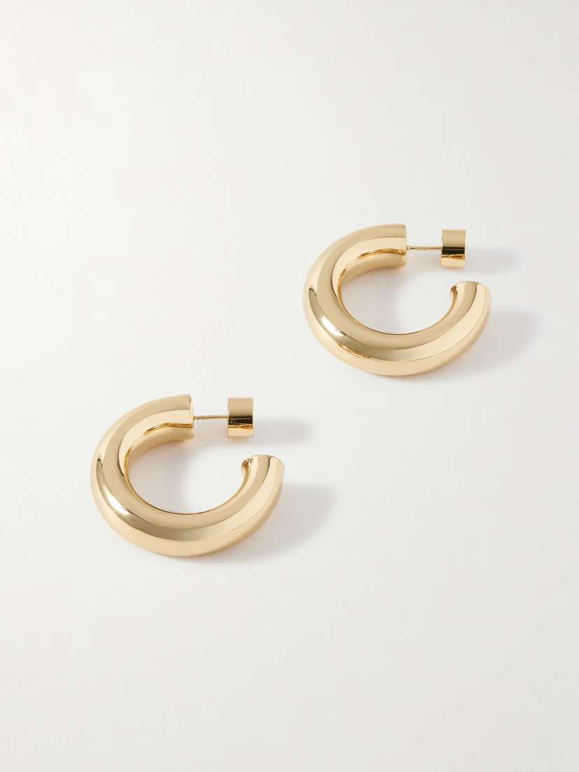 Jennifer Fisher Jamma Huggies Gold-plated Hoop Earrings