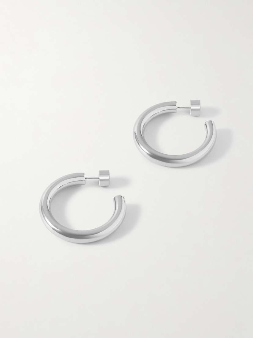 Jennifer Fisher Natasha Mini Silver-plated Hoop Earrings