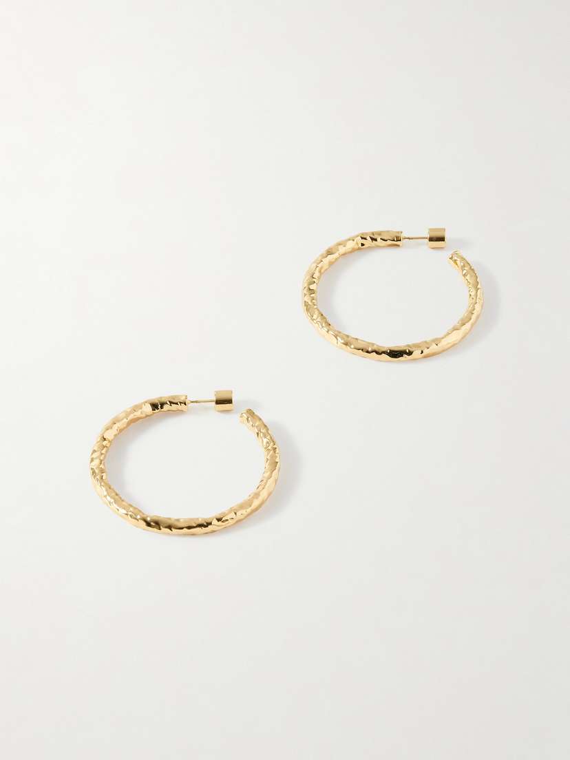 Jennifer Fisher Hailey Baby Gold-plated Hoop Earrings