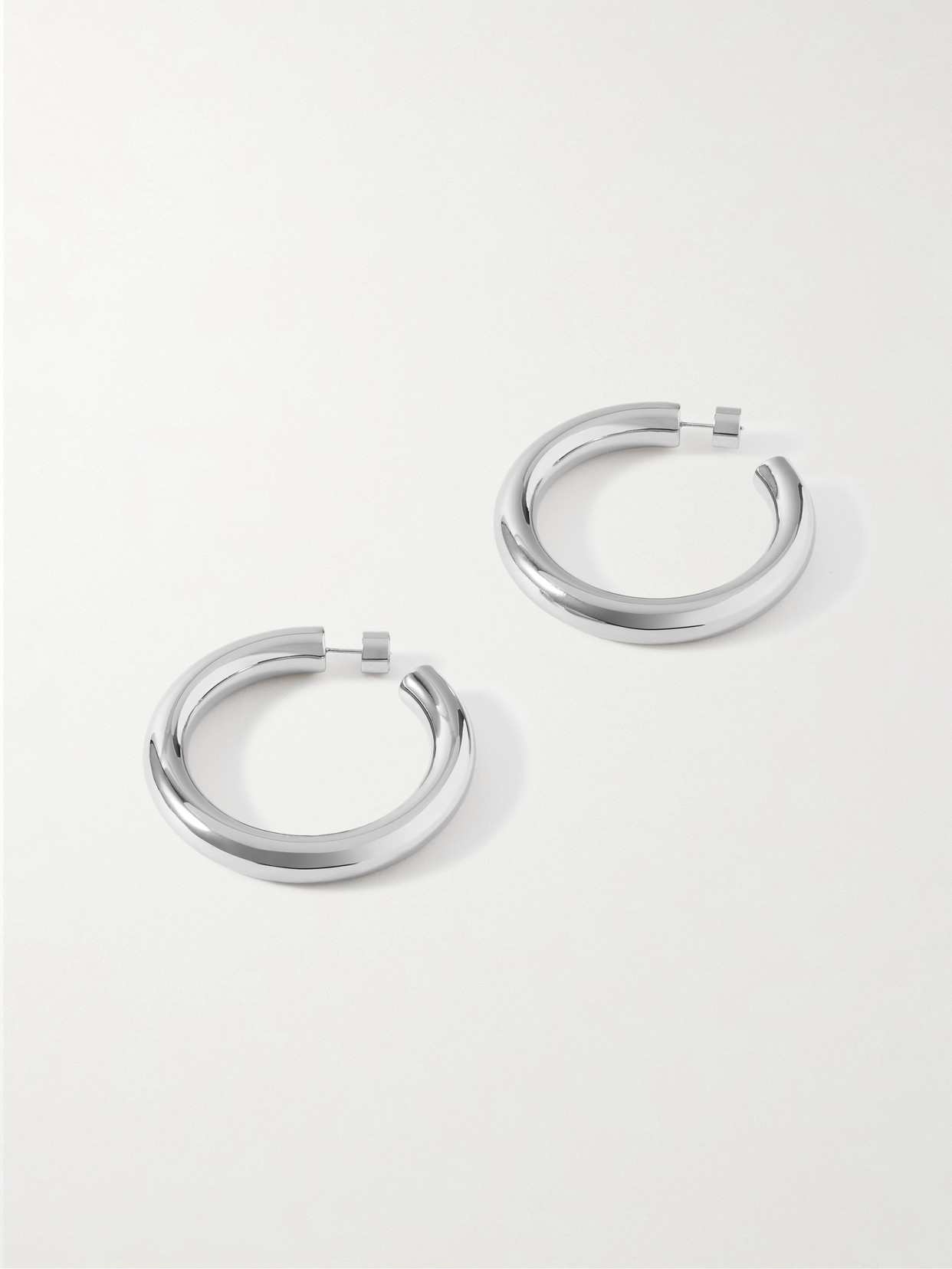 Jennifer Fisher Jamma Baby Silver-plated Hoop Earrings In Metallic