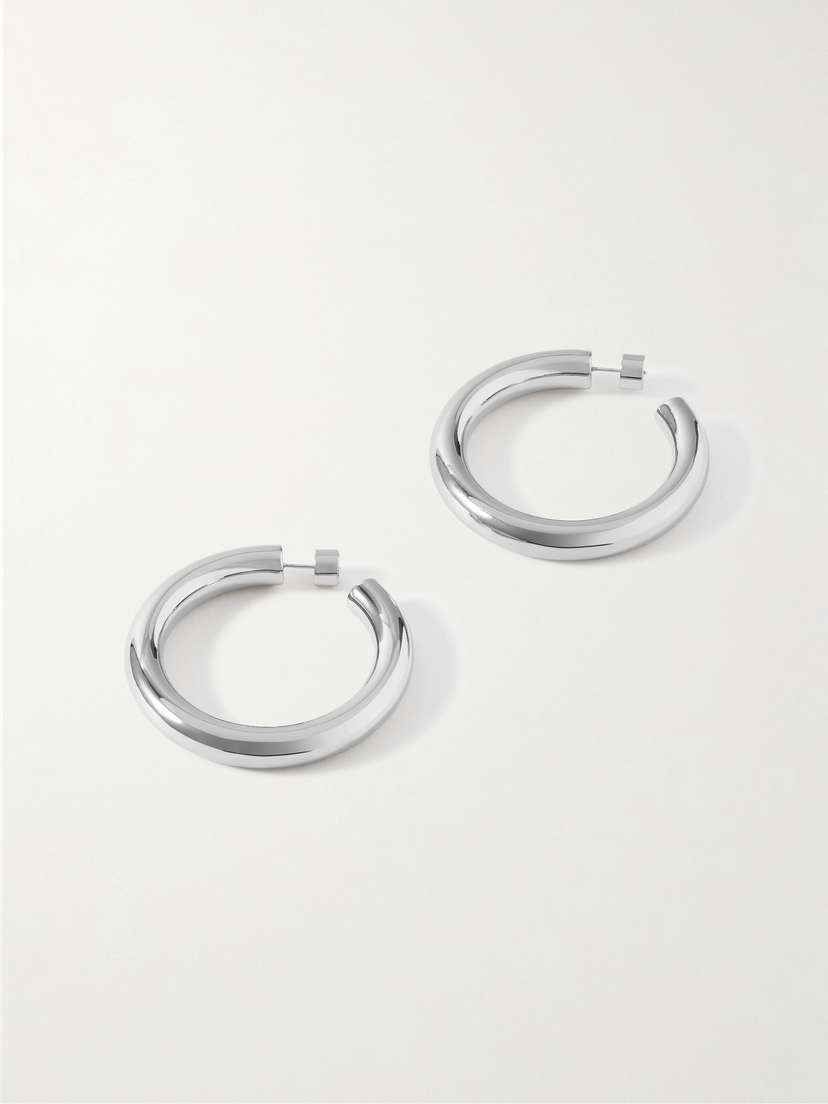 Jennifer Fisher Jamma Baby Silver-plated Hoop Earrings